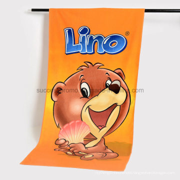 Customized Cartoon Design 100% Polyester/Cotton Beach Towel